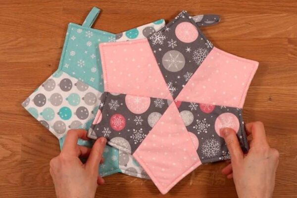 Finished Star Pot Holder With Free Pattern, a completed DIY project