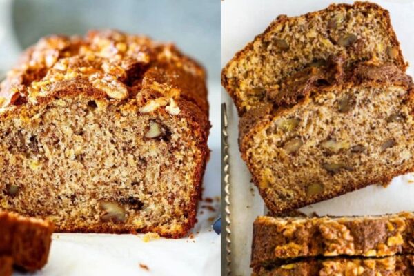 Starbucks Banana Nut Bread Copycat, homemade and freshly served