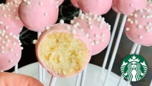 Starbucks Birthday Cake Pops Copycat, homemade and freshly served