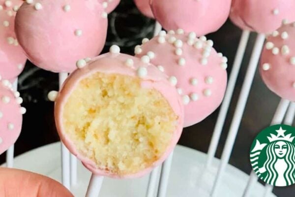 Starbucks Birthday Cake Pops Copycat, homemade and freshly served