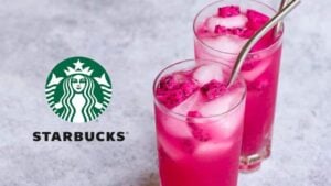 Starbucks Mango Dragon Fruit Lemonade Copycat, homemade and freshly served