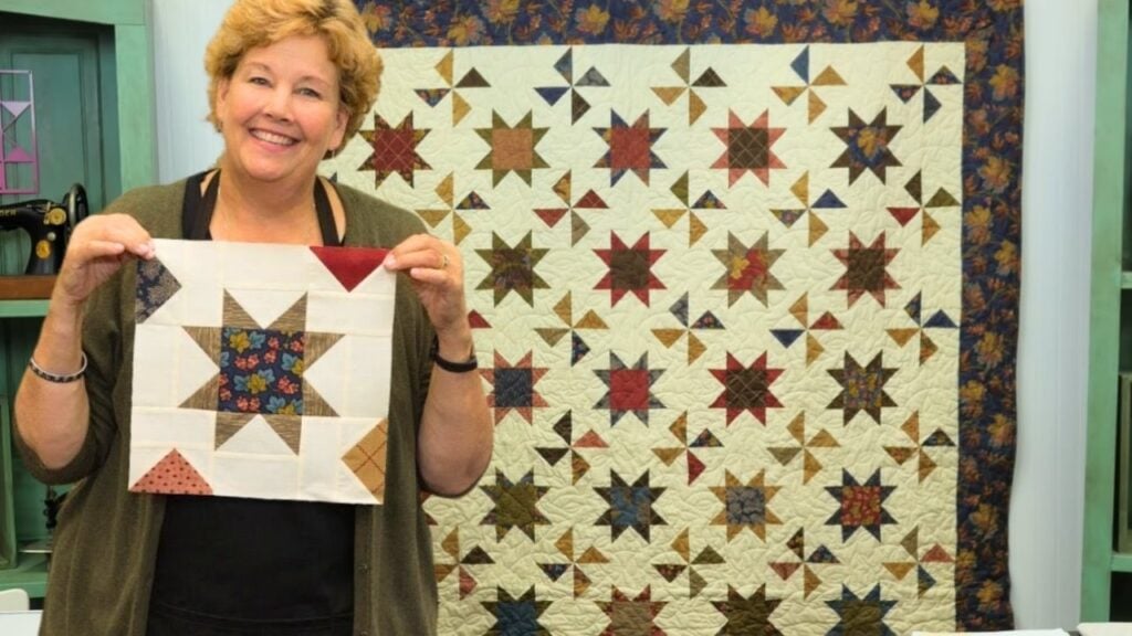 Finished Stars and Pinwheels Quilt With Jenny Doan, a completed DIY project