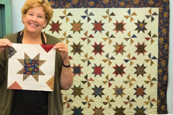 Finished Stars and Pinwheels Quilt With Jenny Doan, a completed DIY project