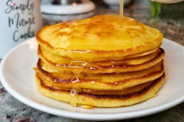 Stovetop Cornbread Cakes, homemade and freshly served