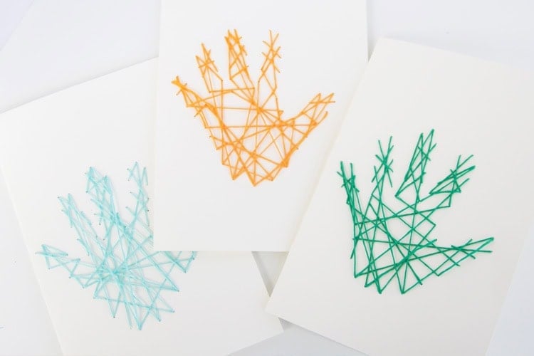 Handprint String Art Sign - DIY Signs for the Home Handprint String Art Sign - DIY Signs for the Home