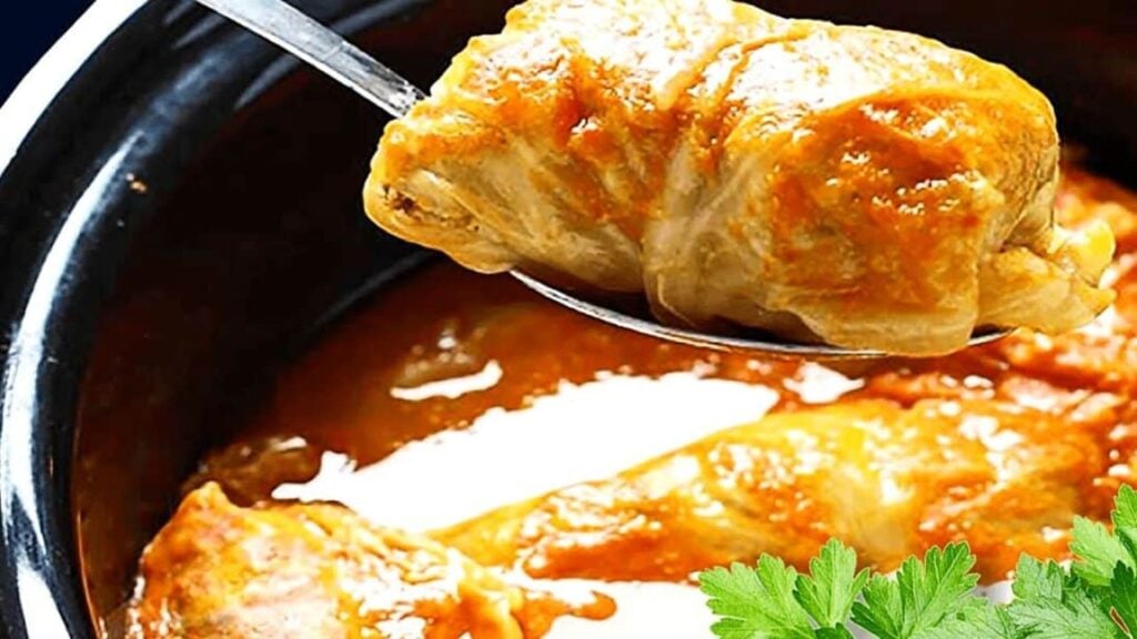 Stuffed Cabbage Rolls, homemade and freshly served