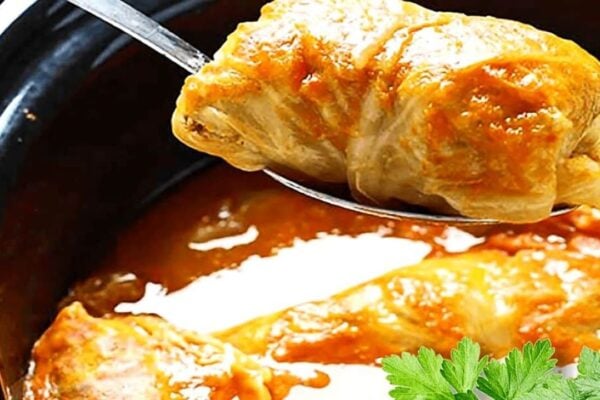 Stuffed Cabbage Rolls, homemade and freshly served