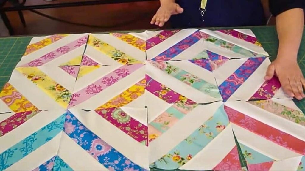 Summer in the Park Quilt Using Jelly Rolls, homemade and freshly served