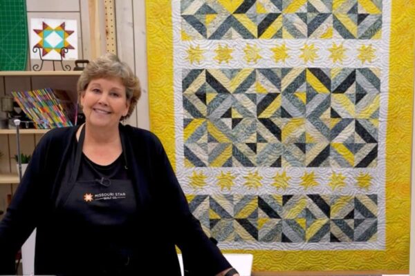 Finished Summer Stars Picnic Quilt With Jenny Doan, a completed DIY project