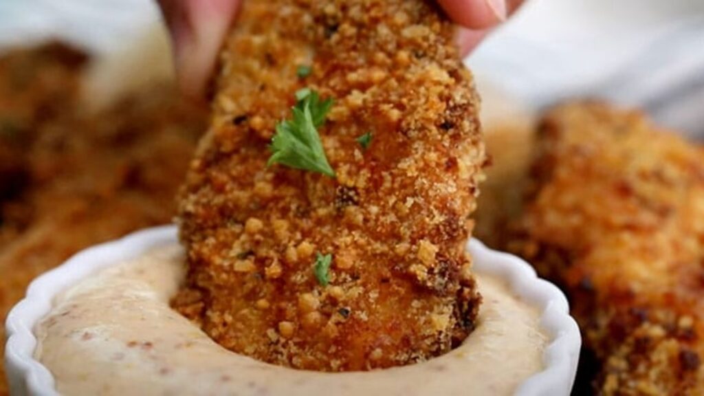 Less Than 30-Minute Super Crispy Air Fryer Chicken Tenders, homemade and freshly served
