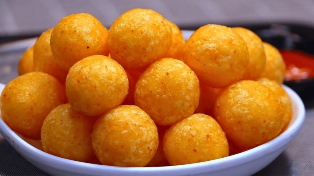 Super Crispy Potato Balls, homemade and freshly served