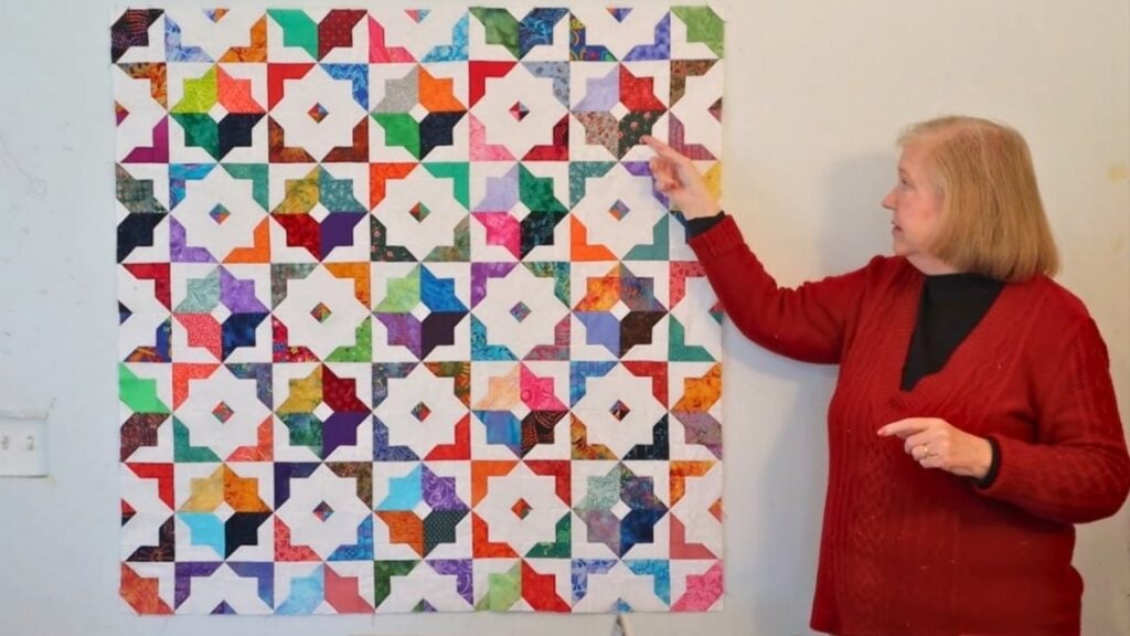 Finished Super Easy Moroccan Tiles Quilt, a completed DIY project