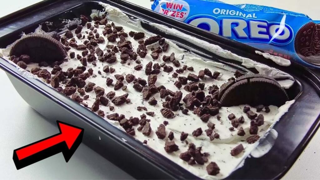 Easy 4-Ingredient Oreo Ice Cream, homemade and freshly served