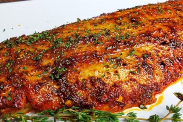 Super Quick and Easy Oven-Baked Fish Fillet, homemade and freshly served