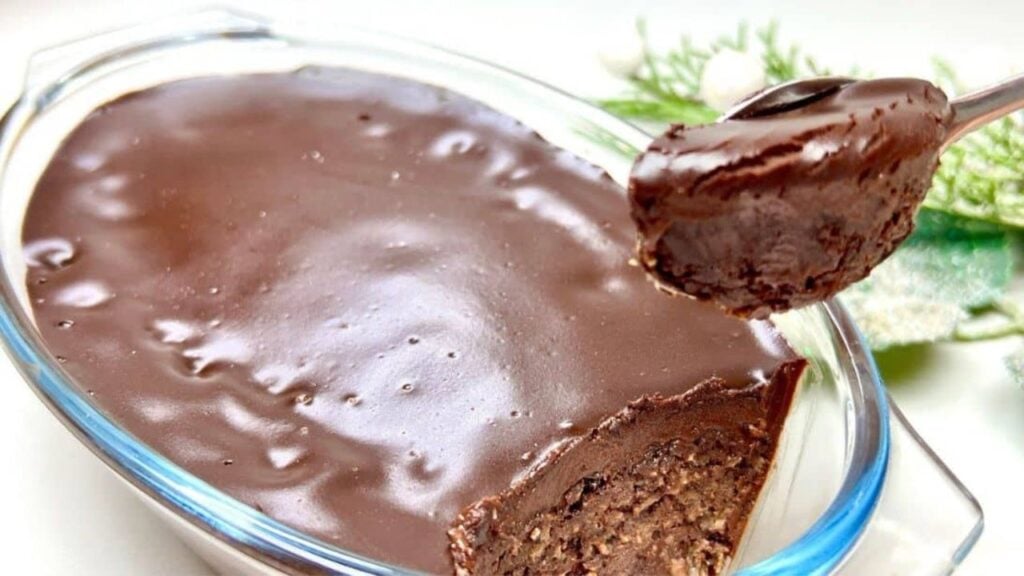 Super Soft Chocolate Oatmeal Banana Dessert, homemade and freshly served