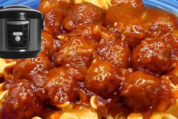Sweet Hawaiian Teriyaki Meatballs, homemade and freshly served