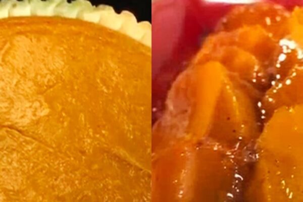 Old School Candied Sweet Potato Pie, homemade and freshly served