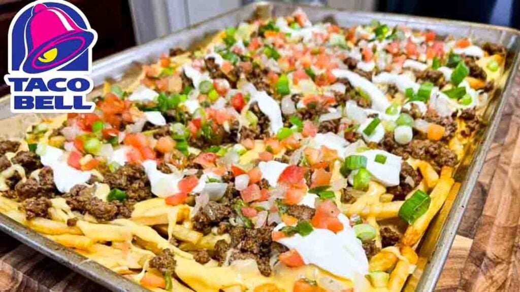 Taco Bell Copycat Nacho Cheese Fries, homemade and freshly served