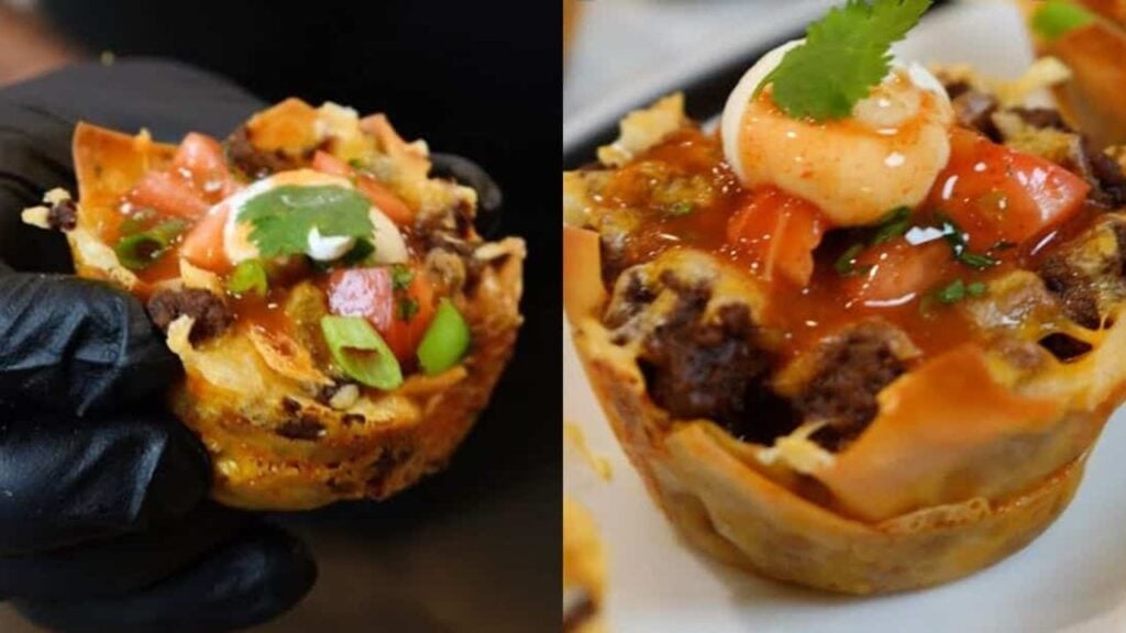 Taco Cupcakes, homemade and freshly served
