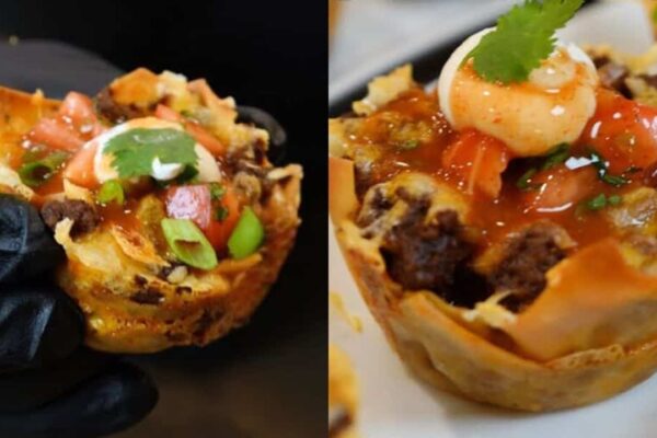 Taco Cupcakes, homemade and freshly served