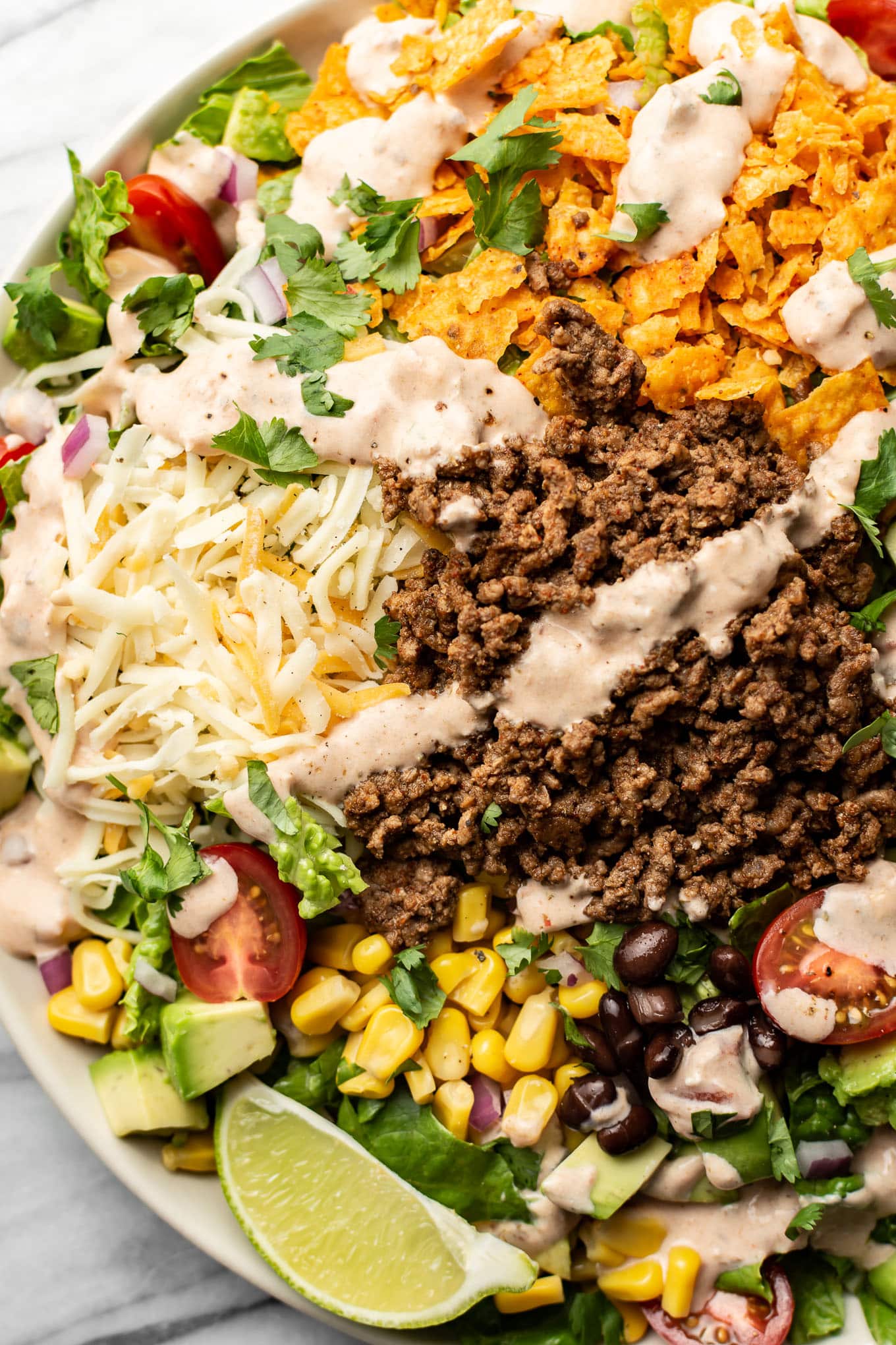 Back to School Lunches - Easy Beef Taco Salad - Hearty Lunch Back to School Lunches - Easy Beef Taco Salad - Hearty Lunch