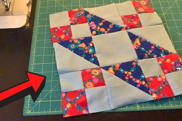 Tail of Benjamin’s Kite Quilt Block (Classic Pattern), homemade and freshly served