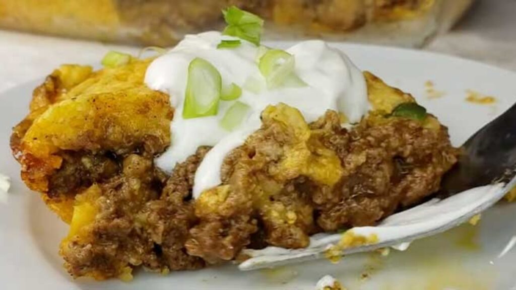Easy Tamale Pie, homemade and freshly served
