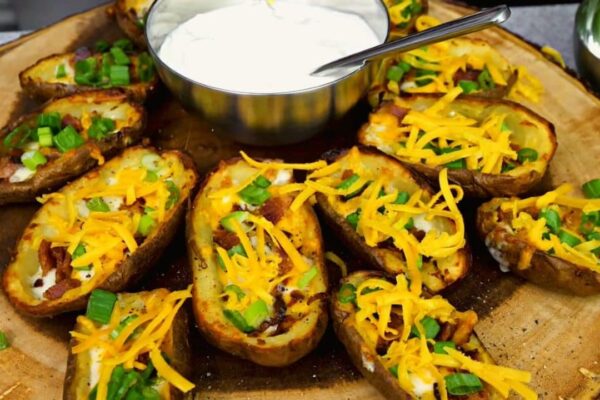 T.G.I. Fridays Potato Skins Copycat, homemade and freshly served
