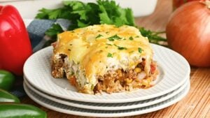 The Best John Wayne Casserole, homemade and freshly served