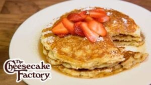 The Cheesecake Factory Lemon-Ricotta Pancakes, homemade and freshly served