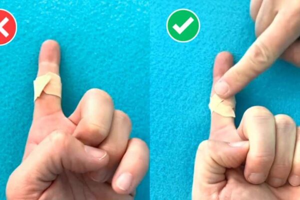 The Right Way to Put Band Aids On Your Finger