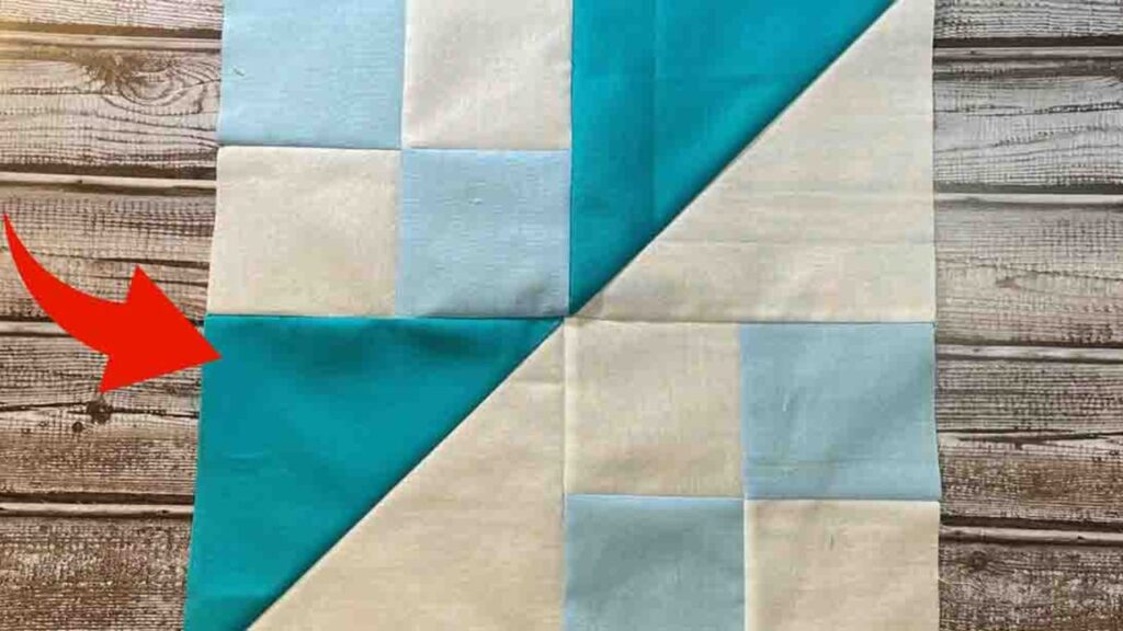 Finished The Sickle Quilt Block, a completed DIY project