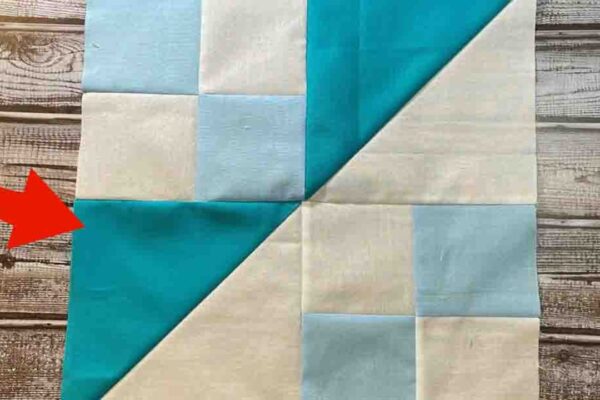 Finished The Sickle Quilt Block, a completed DIY project