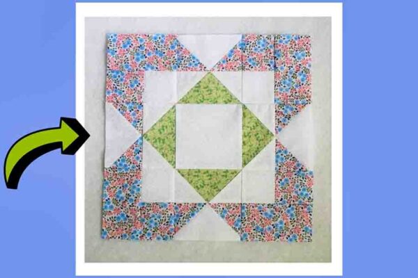 Finished The Traditional Four Squares Quilt Block, a completed DIY project