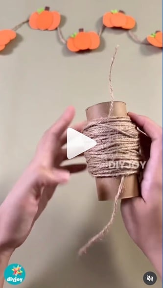 Fall Crafts on Instagram twine pumpkins tutorial video