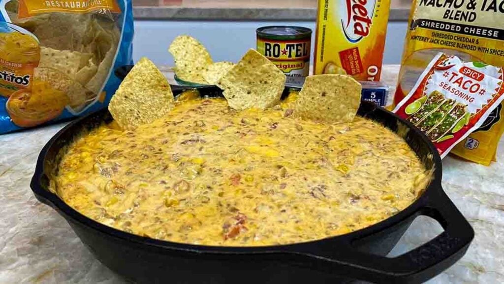 Tik Tok Taco Dip, homemade and freshly served