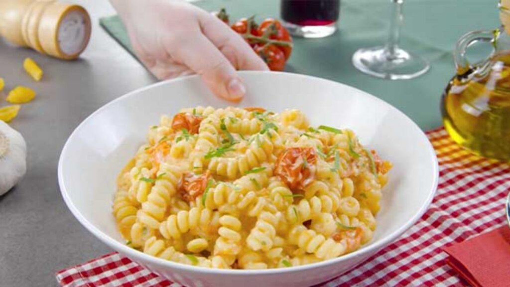 Tik-Tok Trending Cheesy Baked Pasta, homemade and freshly served