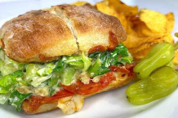 TikTok Caesaroni Sandwich, homemade and freshly served