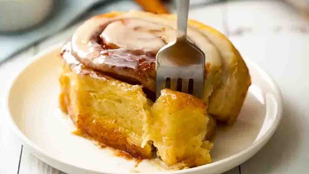 TikTok Cinnamon Rolls, homemade and freshly served