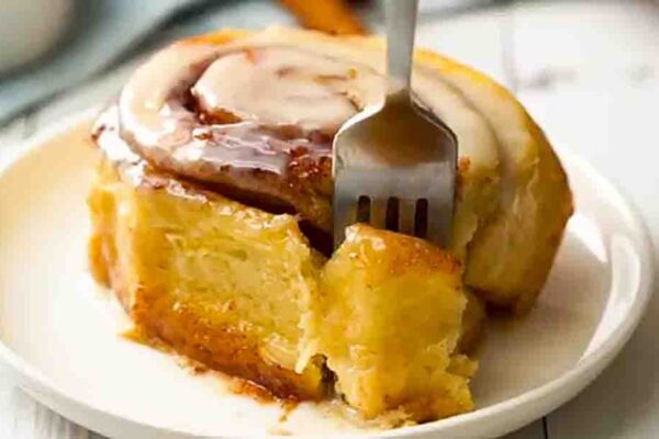 TikTok Cinnamon Rolls, homemade and freshly served