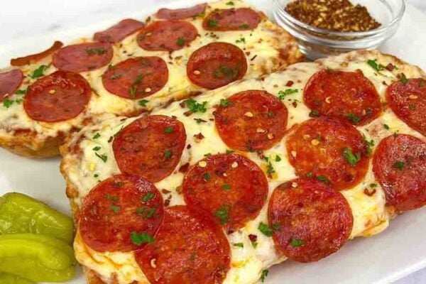TikTok French Bread Pizza, homemade and freshly served