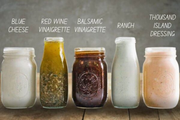 Top 5 Most Popular Salad Dressing Recipes, homemade and freshly served