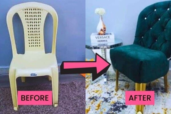 Finished Transform a Plastic Chair into an Accent Chair, a completed DIY project