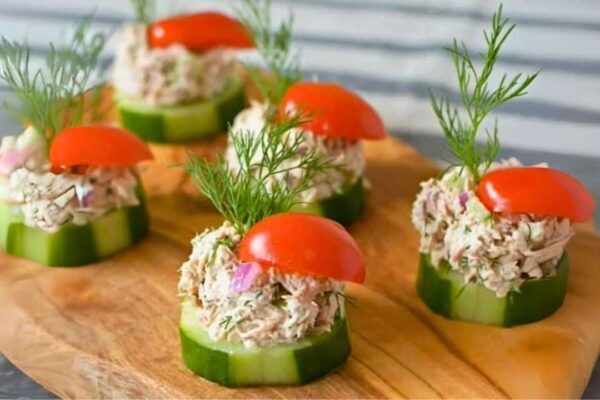 Easy Budget-Friendly Tuna Cucumber Appetizer