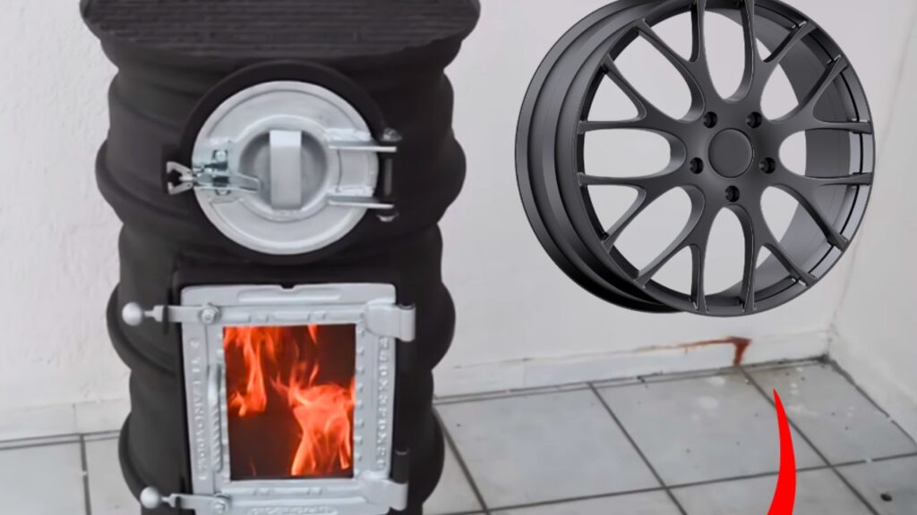 Finished Turn Old Tire Rims Into A DIY Stove, a completed DIY project