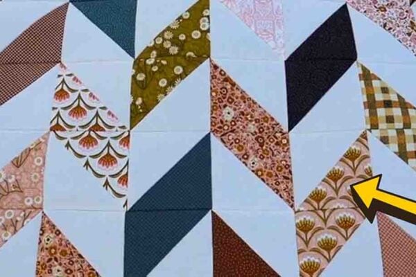 Finished Two Charm Pack Herringbone Quilt, a completed DIY project