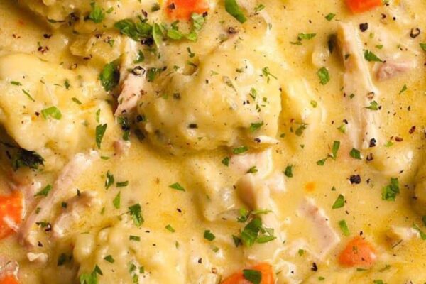 Ultimate Chicken and Dumplings, homemade and freshly served