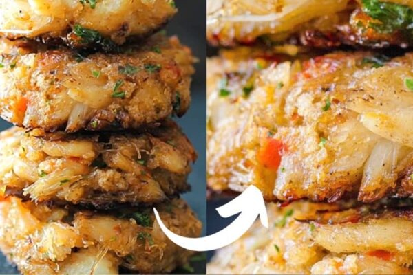 Ultimate Crab Cake and Dipping Sauce, homemade and freshly served