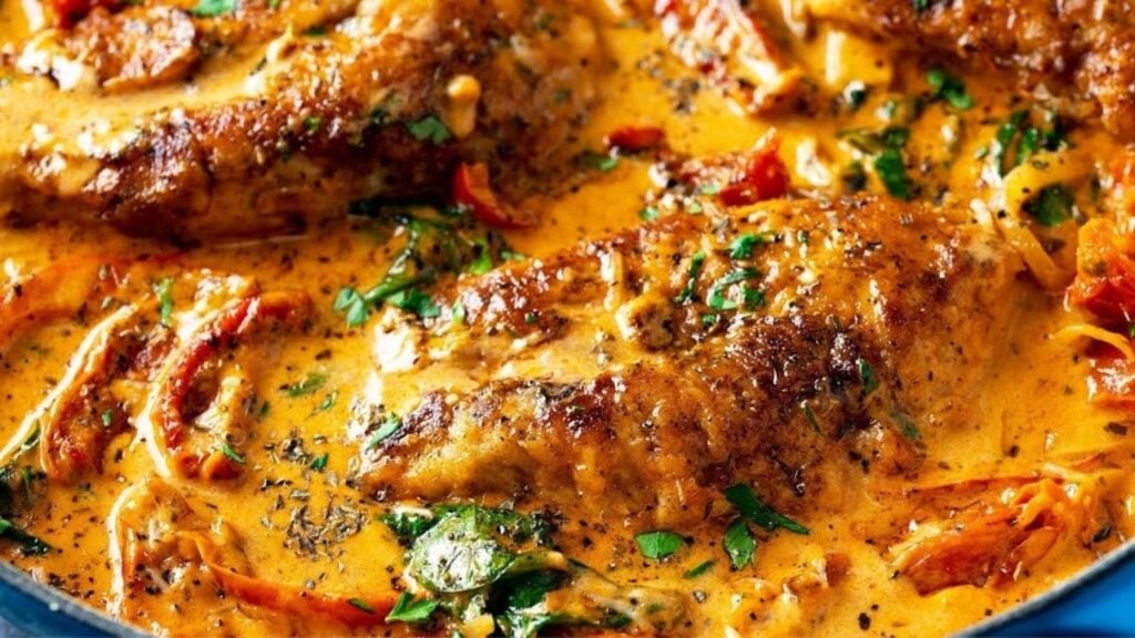 Ultimate Tuscan Chicken, homemade and freshly served