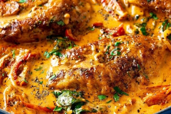 Ultimate Tuscan Chicken, homemade and freshly served